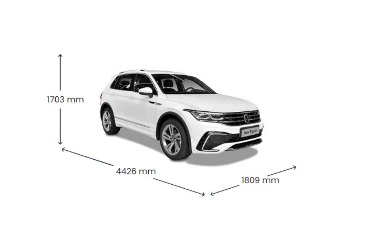 Dimensions du Tiguan mesures et capacité du coffre [2025]