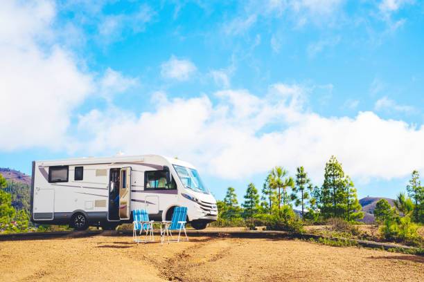 Camping car stationné