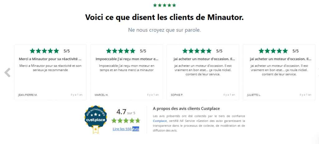 Minautor avis Google