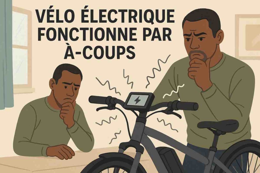 vélo électrique fonctionne par accoup