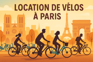 louer un vélo à Paris scène urbaine