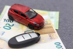 Car keychain, toy car, Euro. insurance, car loan