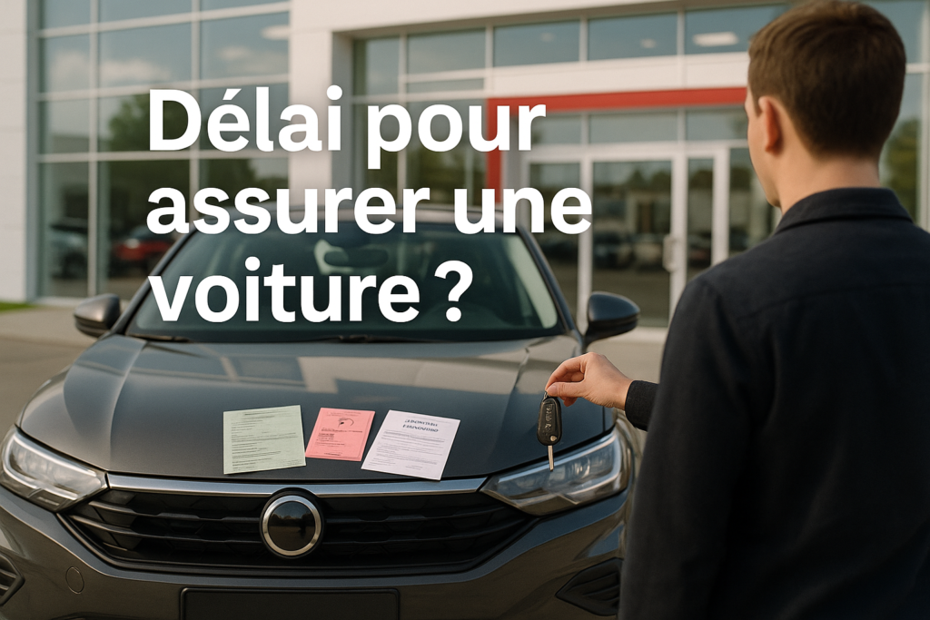 délai pour assurer une voiture image concession documents clés