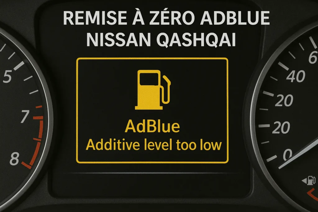 remise à zéro adblue nissan qashqai