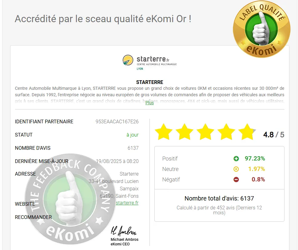 avis clients sur Starterre