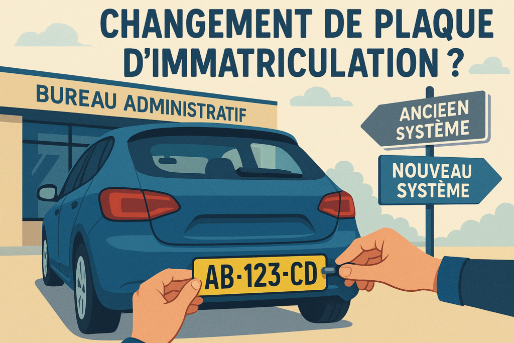 Changement de plaque d'immatriculation voiture SIV FNI