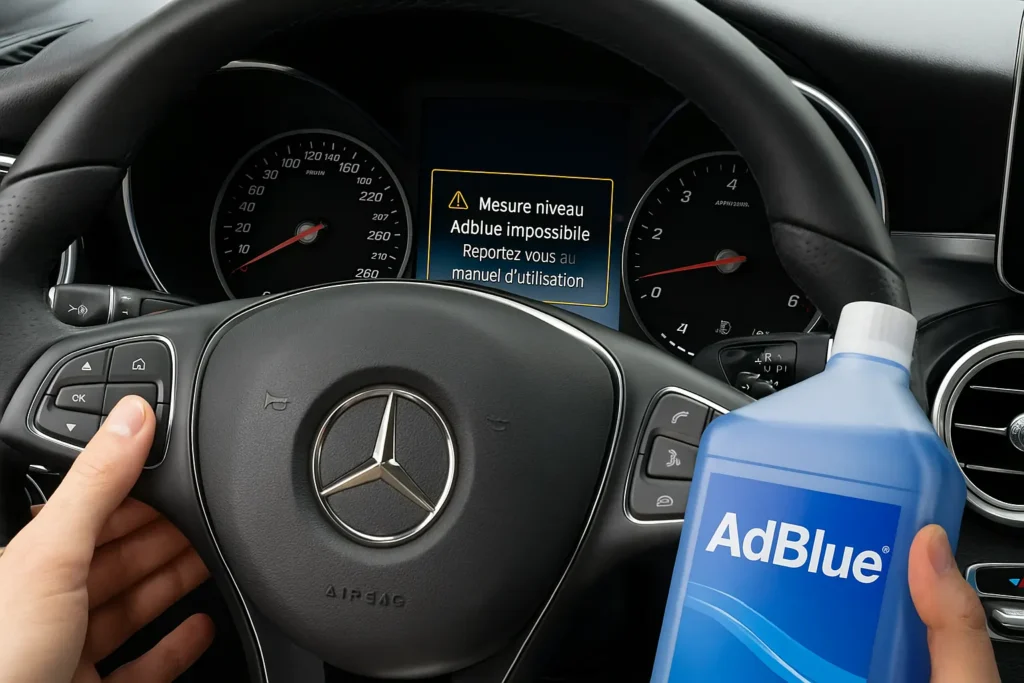 mesure du niveau impossible adblue mercedes