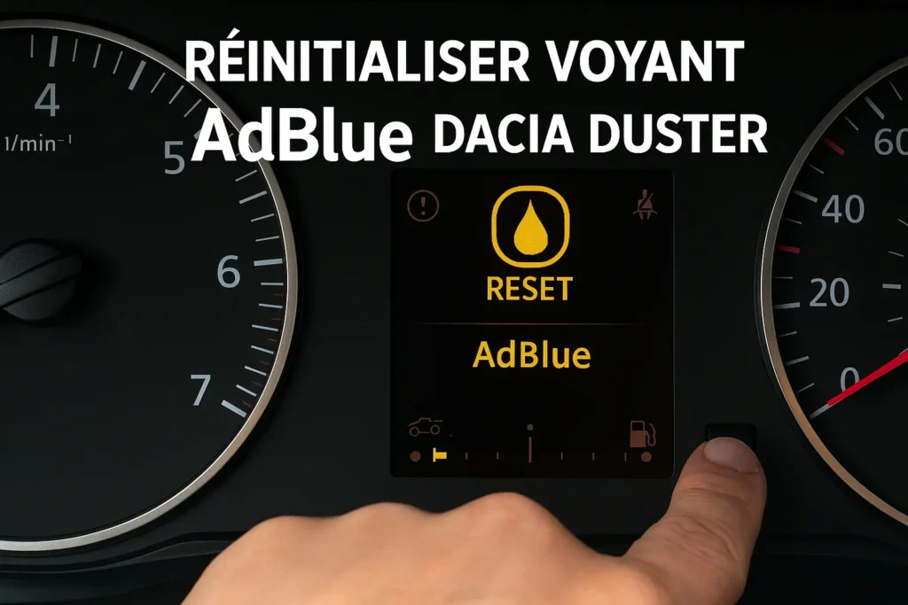 réinitialiser voyant adblue dacia duster