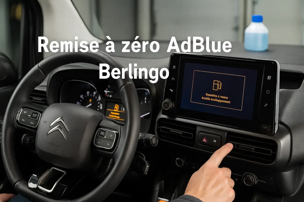 remise a zéro adblue berlingo