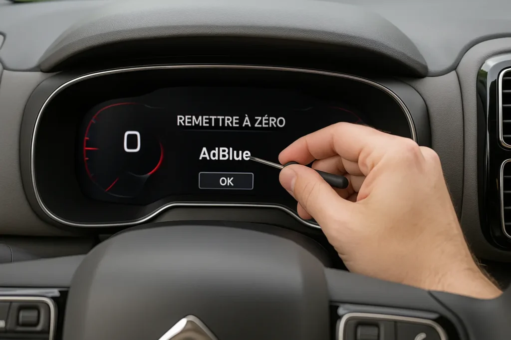 remise à zéro adblue c5 aircross