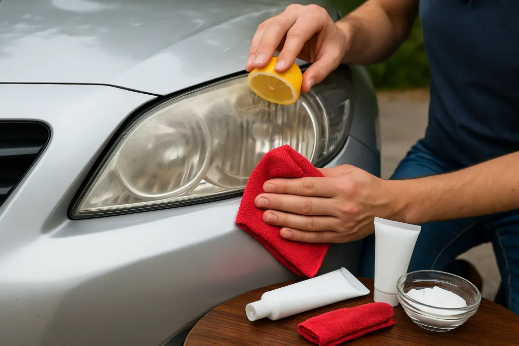 astuce de grand mère pour nettoyer les phares de voiture