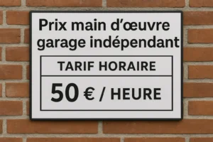 prix main d'oeuvre garage independant
