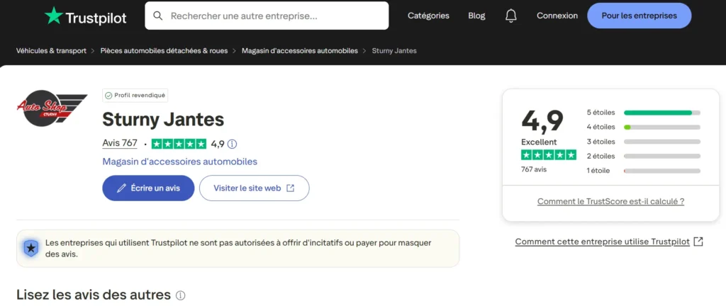 avis sur Sturny Jantes