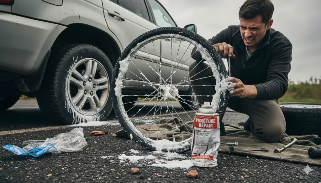 principaux inconvénients d’une bombe anti crevaison