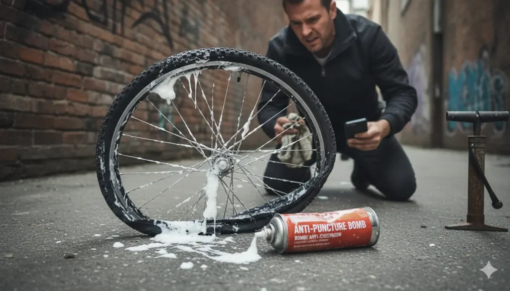 une bombe anti crevaison