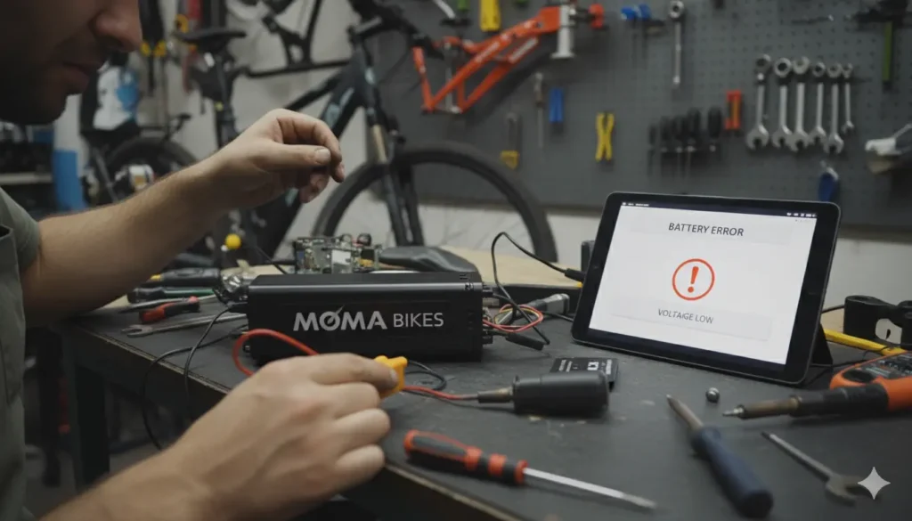 problèmes de batterie les plus fréquents sur les Moma Bikes