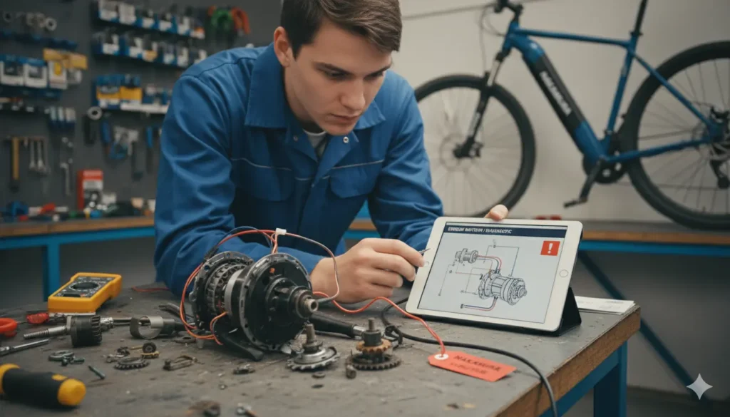 réinitialiser le moteur d'un vélo électrique Nakamura