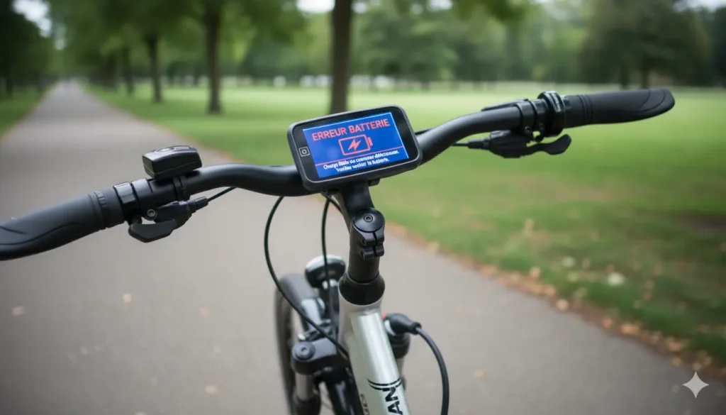 symptômes d'une batterie d'un vélo électrique Nakamura défectueuse