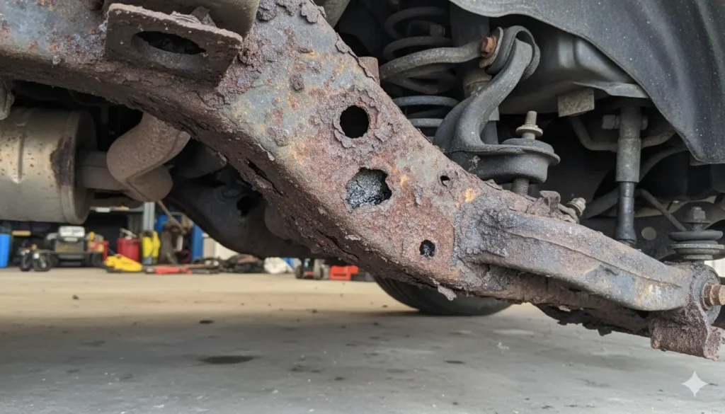 corrosion berceau voiture