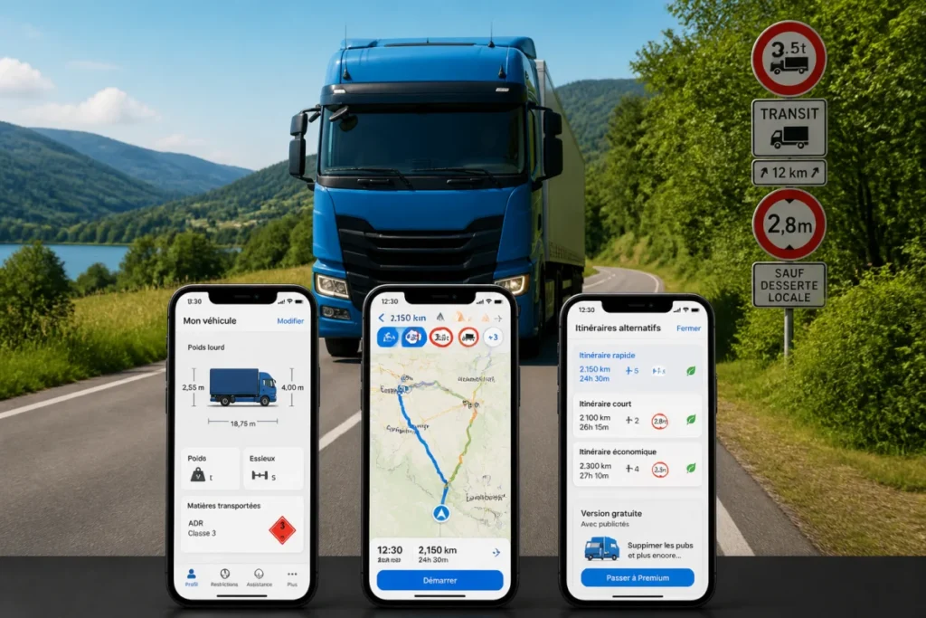 Meilleure application GPS poids lourd gratuite