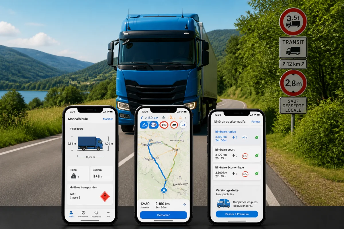 Meilleure application GPS poids lourd gratuite