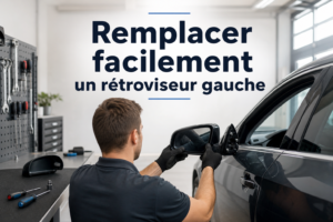 remplacement rétroviseur gauche sur voiture